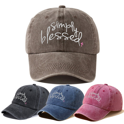 Simply Blessed Vintage Baseball Cap – Wide Brim Sun Hat