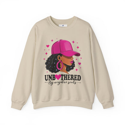VS Empowering Black Woman Unisex Sweatshirt, Positive Energy Apparel.