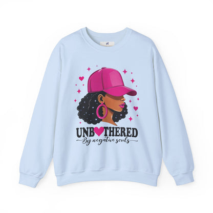 VS Empowering Black Woman Unisex Sweatshirt, Positive Energy Apparel.