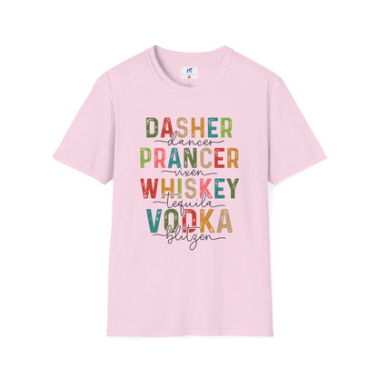 VS Dasher, Prancer, Whiskey Vodka Tee!