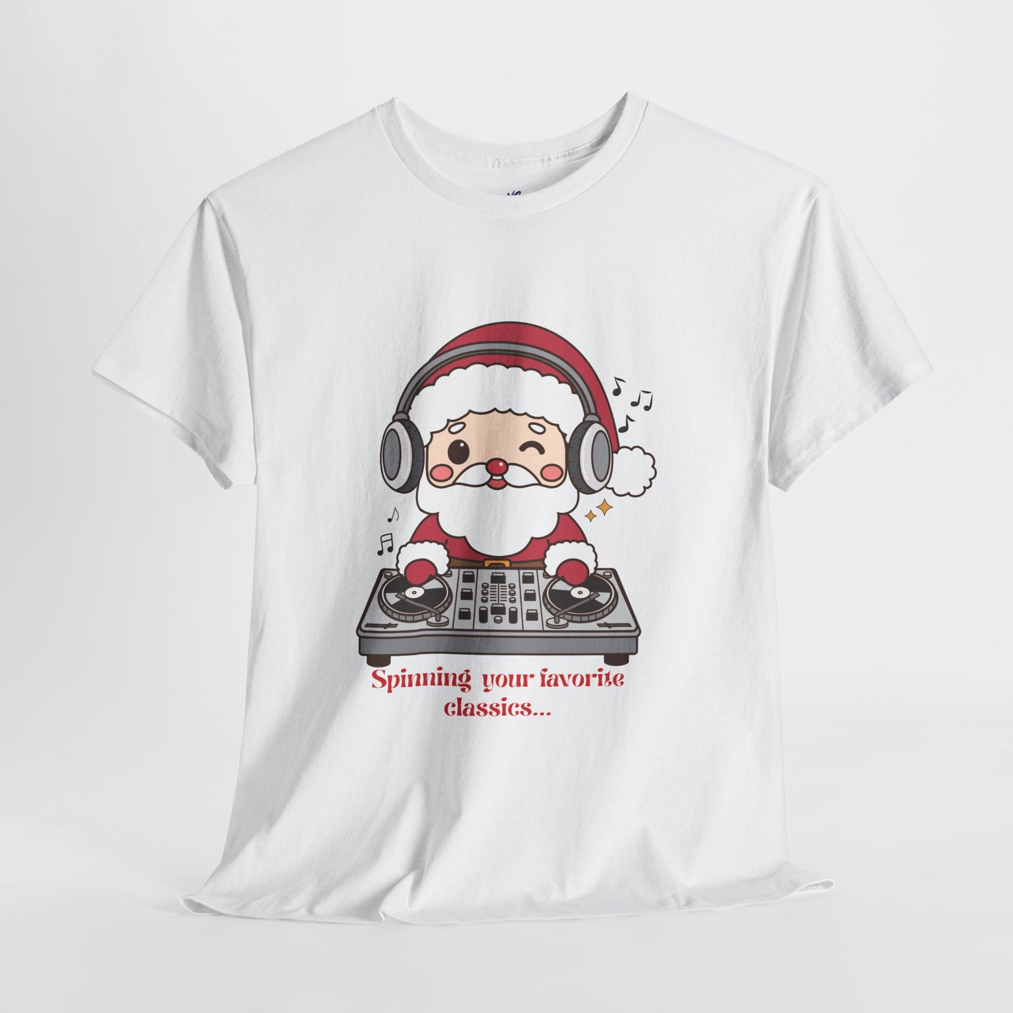 VS Copy of Unisex T-Shirt Heavy Cotton: Festive Santa Claus Top!