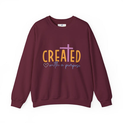 Unisex Sweatshirt, VS Created with a purpose