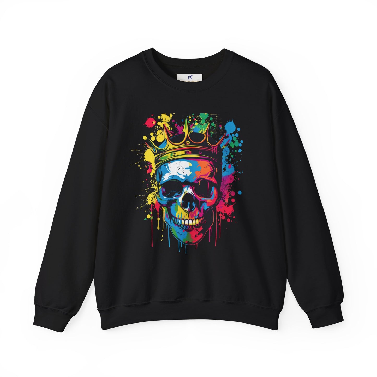 VS Unisex Sweatshirt with Laughing Skull – Bold & Edgy Style