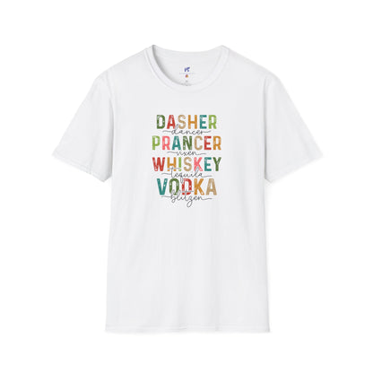 VS Dasher, Prancer, Whiskey Vodka Tee!
