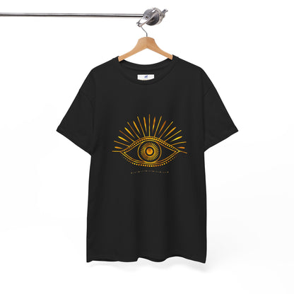 VS Unisex T-Shirt Heavy Cotton: VS Third Eye, Spiritual Graphic, Meditation Apparel.