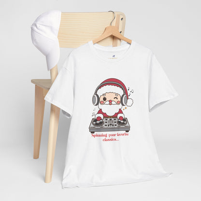 VS Copy of Unisex T-Shirt Heavy Cotton: Festive Santa Claus Top!