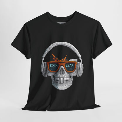 VS Rock Star Skull Unisex Tee, Music Lover Gift