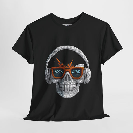 VS Rock Star Skull Unisex Tee, Music Lover Gift