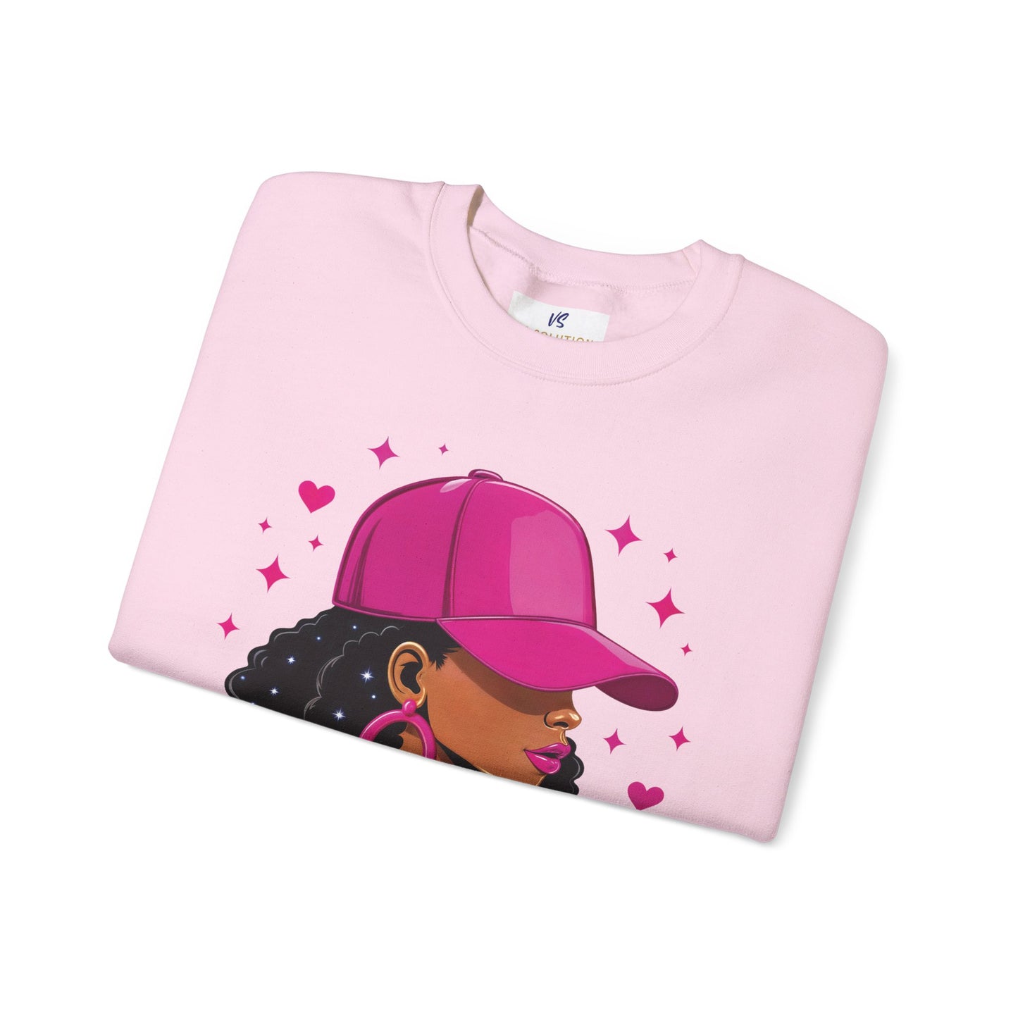 VS Empowering Black Woman Unisex Sweatshirt, Positive Energy Apparel.