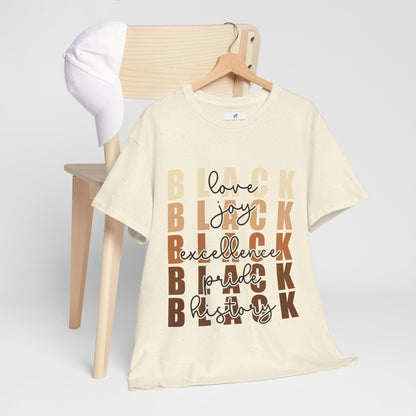 VS Black Love Joy Excellence Pride History Unisex T-Shirt.