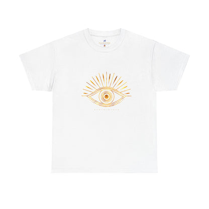 VS Unisex T-Shirt Heavy Cotton: VS Third Eye, Spiritual Graphic, Meditation Apparel.