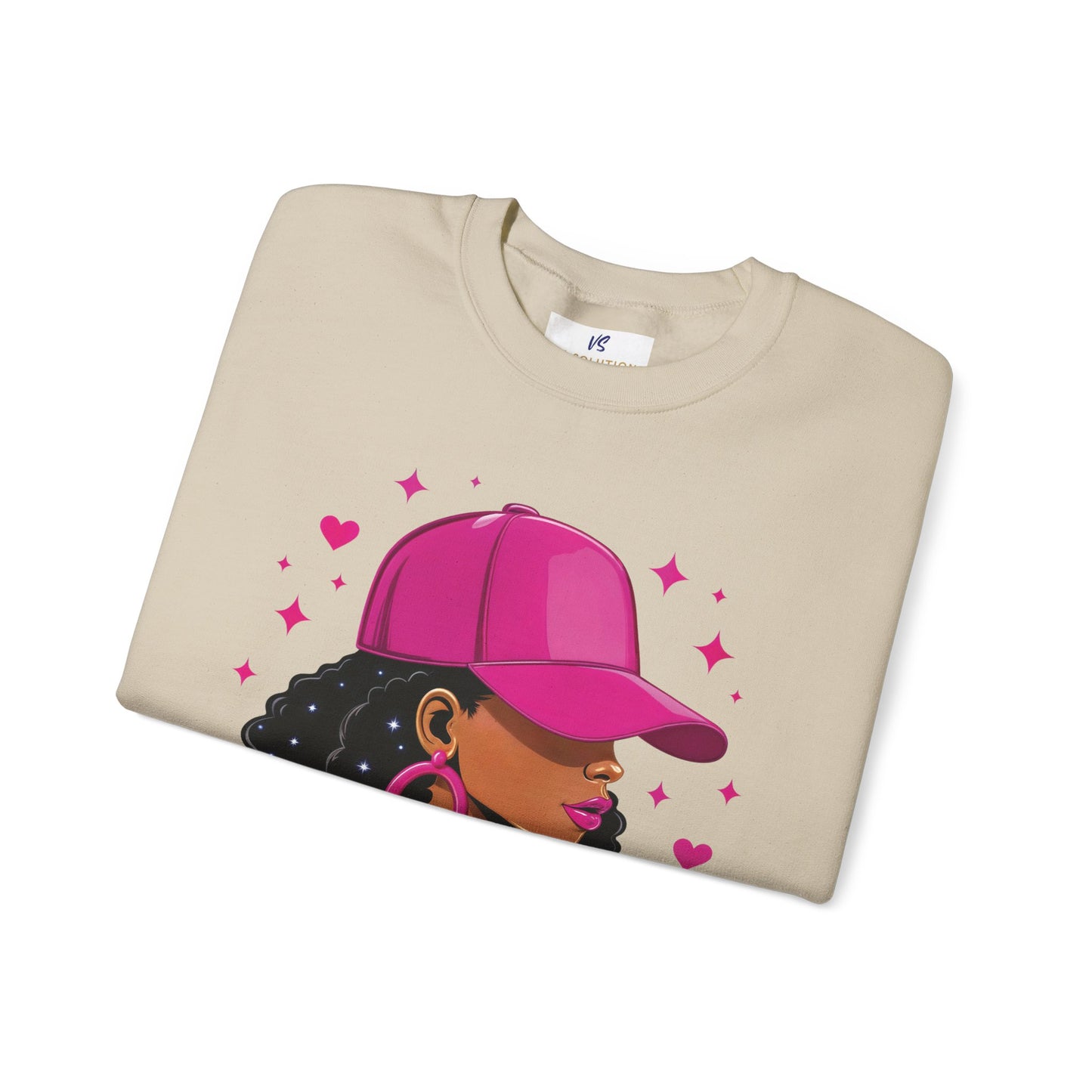 VS Empowering Black Woman Unisex Sweatshirt, Positive Energy Apparel.