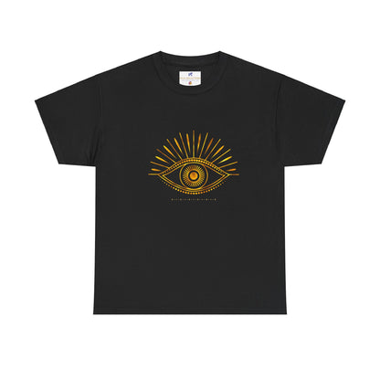 VS Unisex T-Shirt Heavy Cotton: VS Third Eye, Spiritual Graphic, Meditation Apparel.