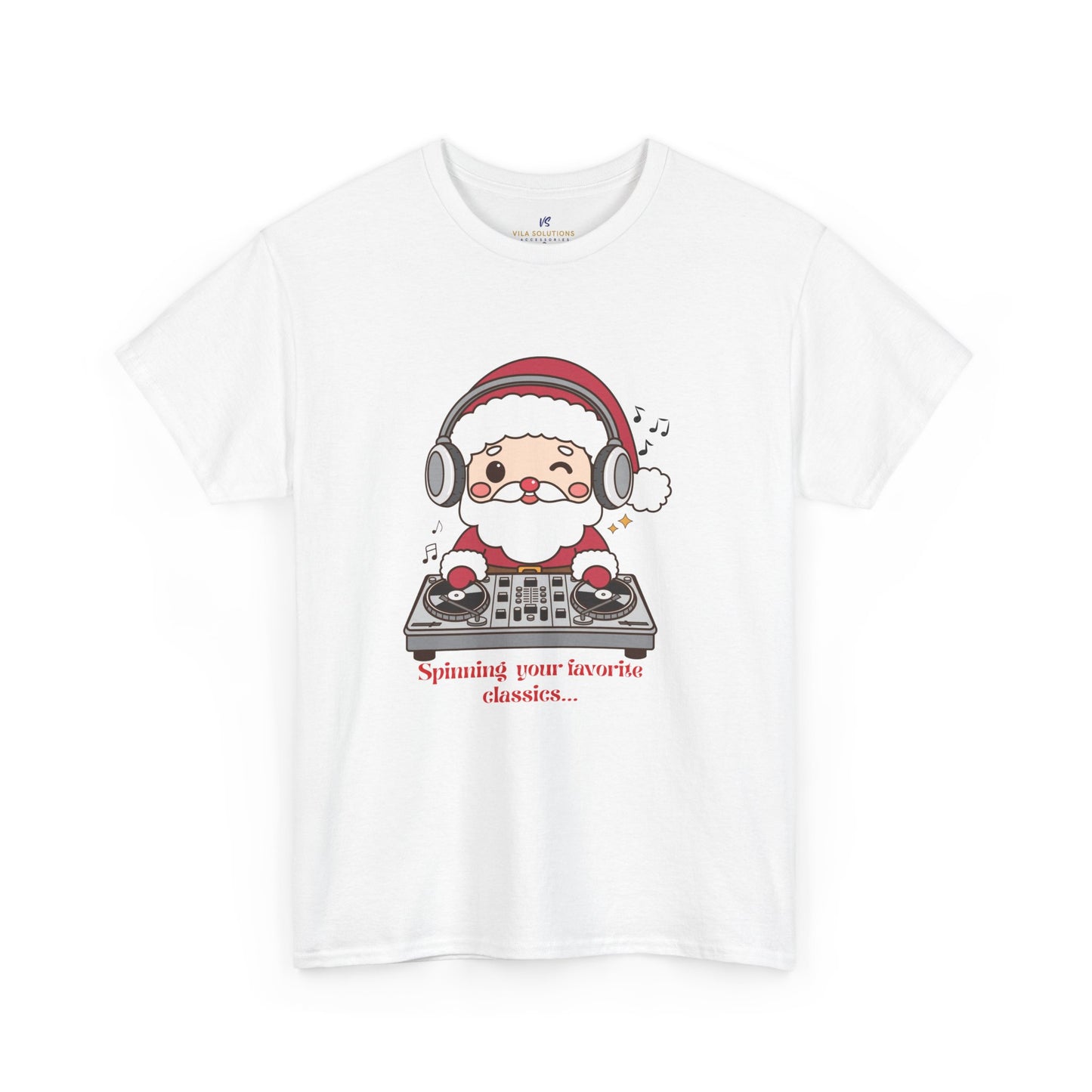 VS Copy of Unisex T-Shirt Heavy Cotton: Festive Santa Claus Top!