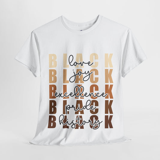 VS Black Love Joy Excellence Pride History Unisex T-Shirt.