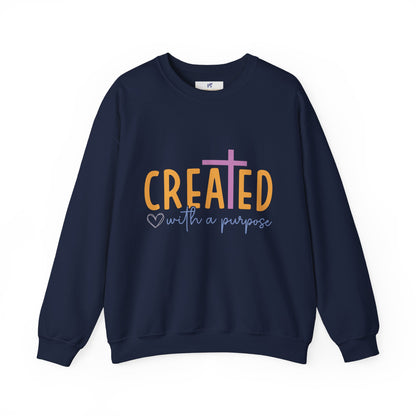 Unisex Sweatshirt, VS Created with a purpose