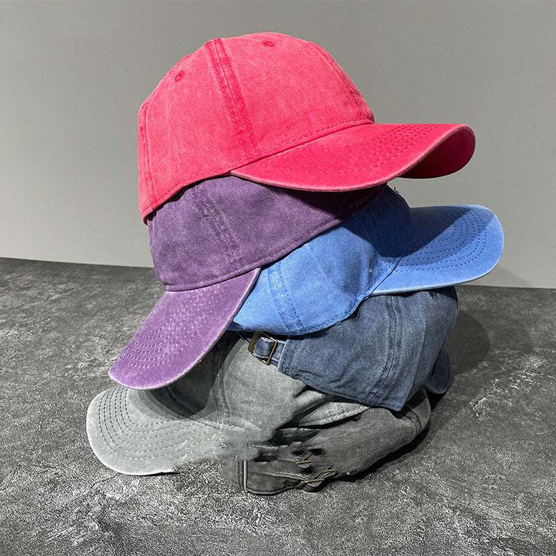 Unisex Fashion Baseball Hat – Washed Look with Curved Brim
