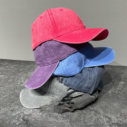 Unisex Fashion Baseball Hat – Washed Look with Curved Brim