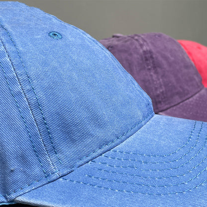 Unisex Fashion Baseball Hat – Washed Look with Curved Brim