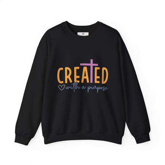 Unisex Sweatshirt, VS Created with a purpose
