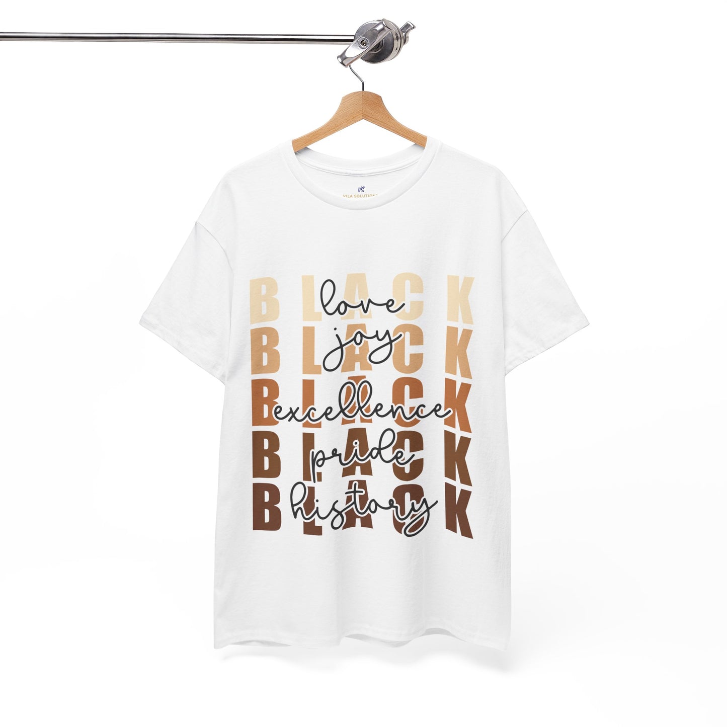 VS Black Love Joy Excellence Pride History Unisex T-Shirt.