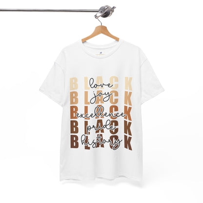 VS Black Love Joy Excellence Pride History Unisex T-Shirt.