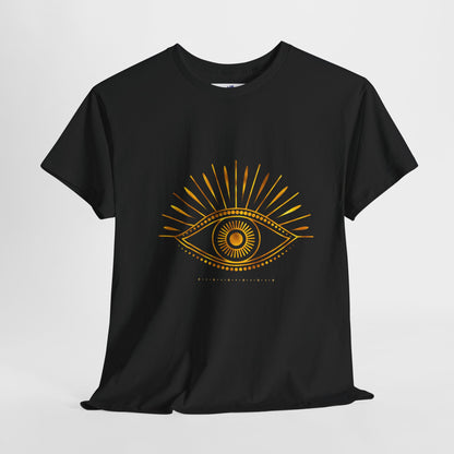 VS Unisex T-Shirt Heavy Cotton: VS Third Eye, Spiritual Graphic, Meditation Apparel.