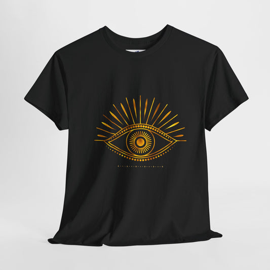 VS Unisex T-Shirt Heavy Cotton: VS Third Eye, Spiritual Graphic, Meditation Apparel.