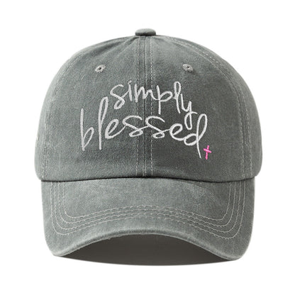 Simply Blessed Vintage Baseball Cap – Wide Brim Sun Hat
